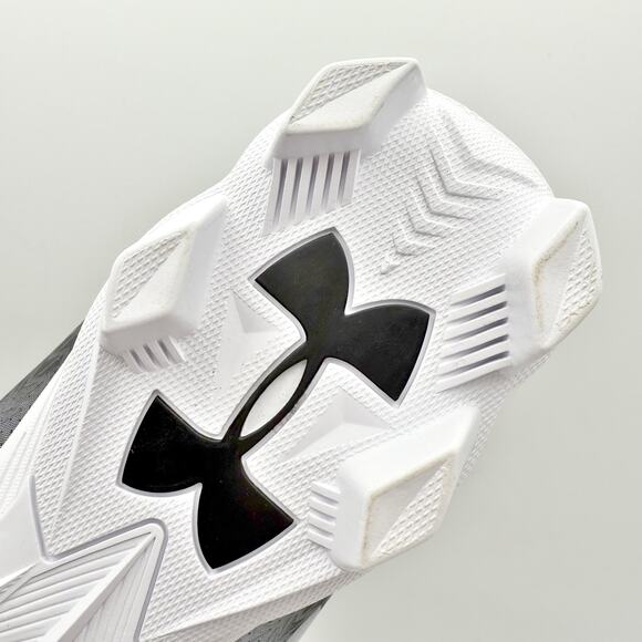 Under Armour Mens Spotlight Fran RM 4.0 Cleats US 12M EU 46 White Black EUC